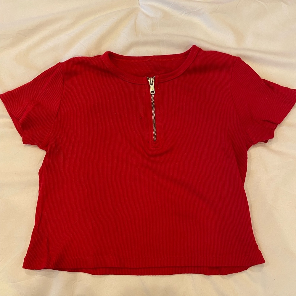 Brandy Melville red crop top, one size fits all
